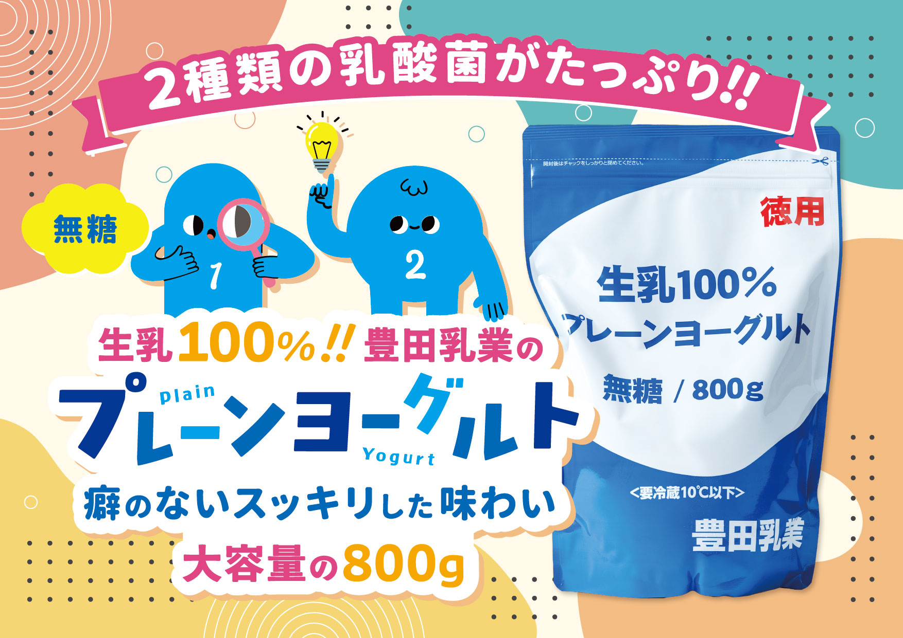 豊田乳業／販売促進用ポップ（プレーンヨーグルト）