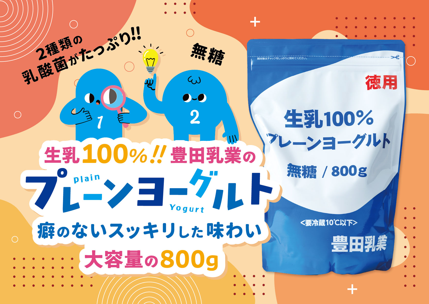 豊田乳業／販売促進用ポップ（プレーンヨーグルト）